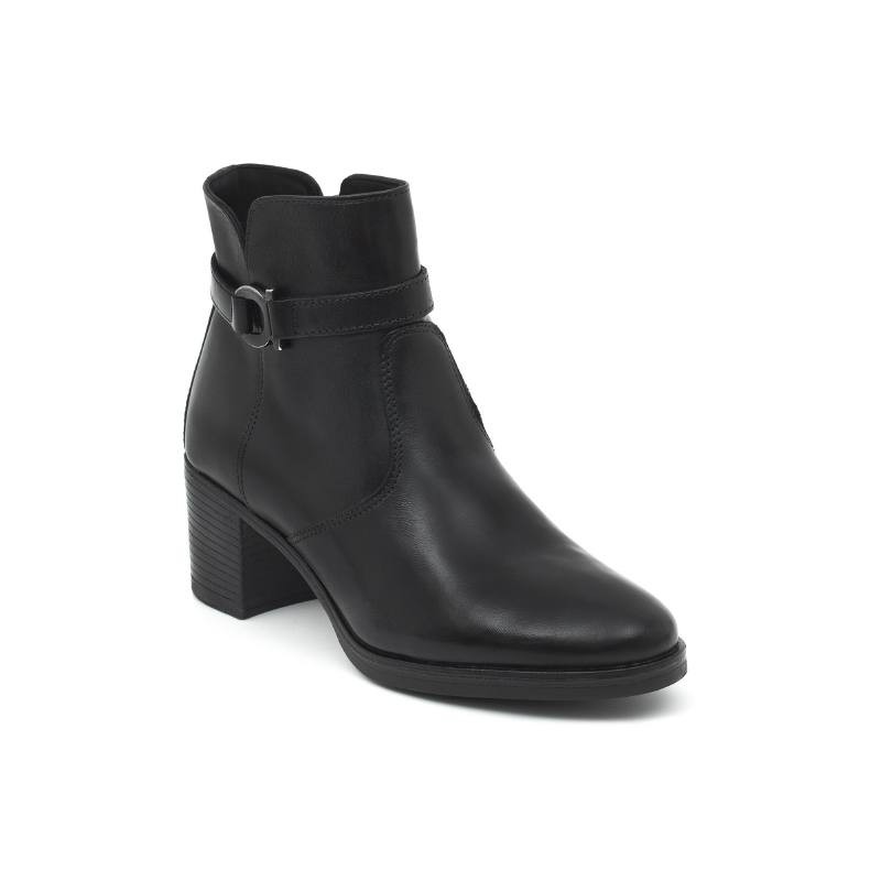 bottines pour femmes en cuir noir W-NAZOR-NEGRO