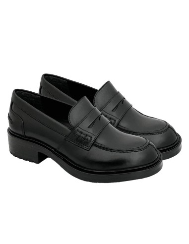 chaussures élégantes pour femmes en cuir noir W-PIEMAN-NEGRO