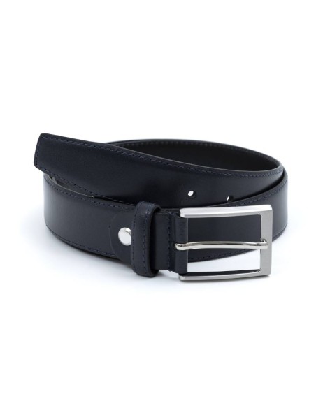 blue leather belt B-LANKOR-NAVY