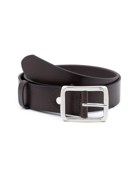 brown leather belt B-LANMEN-BROWN