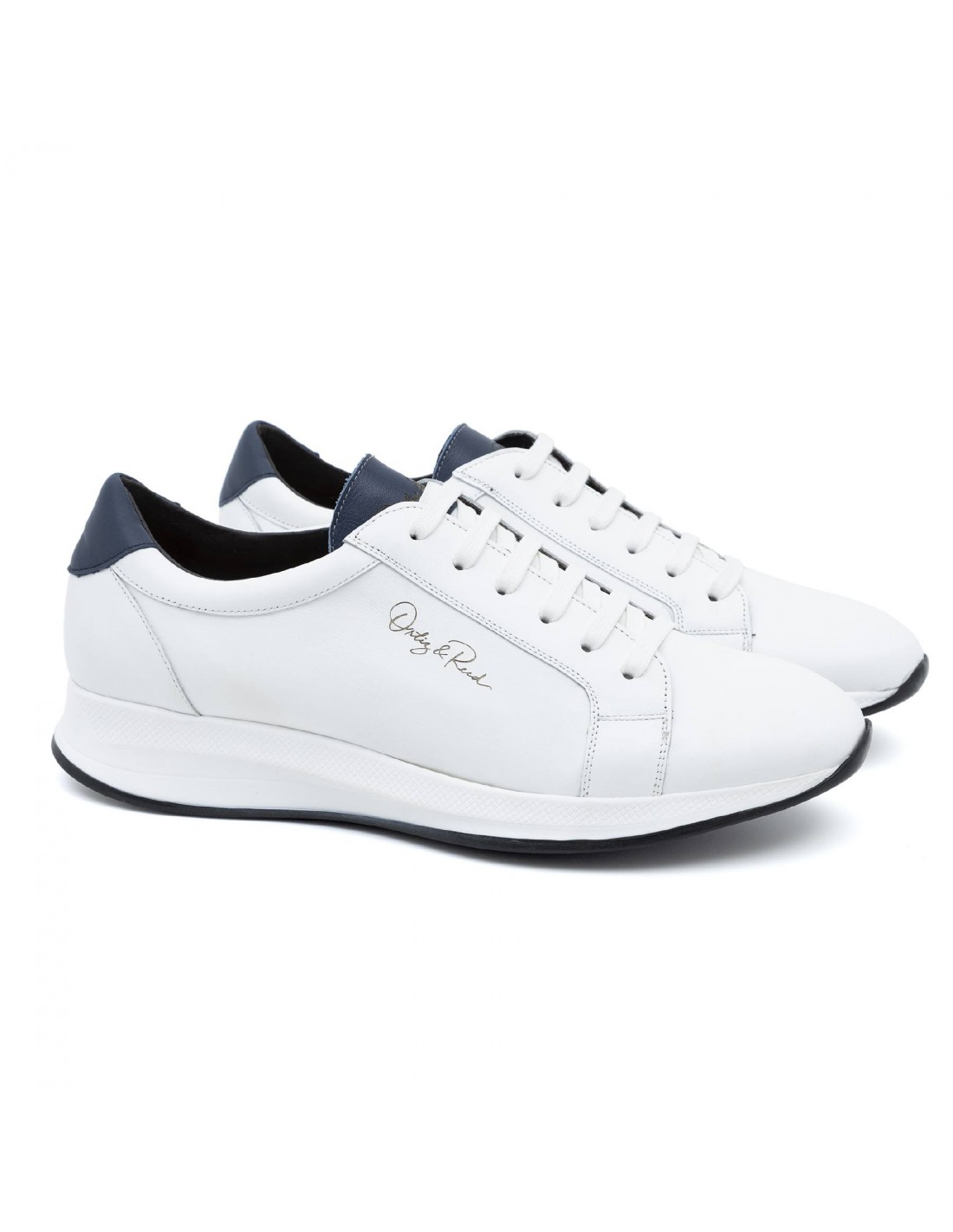 white leather sport shoe LORTIZ BLANCO MARINO