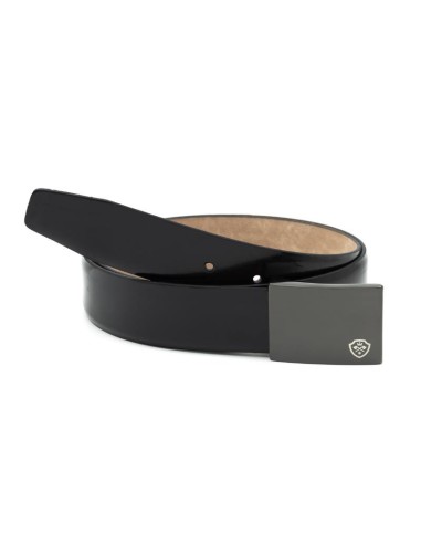 black leather belt B-POCRAMEN-NEGRO