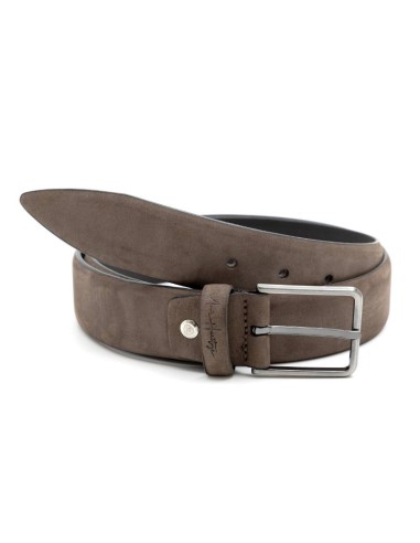 brown suede belt B-SAUL-MARRON