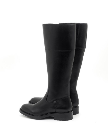 black leather women's boots W-NALUFA-NEGRO