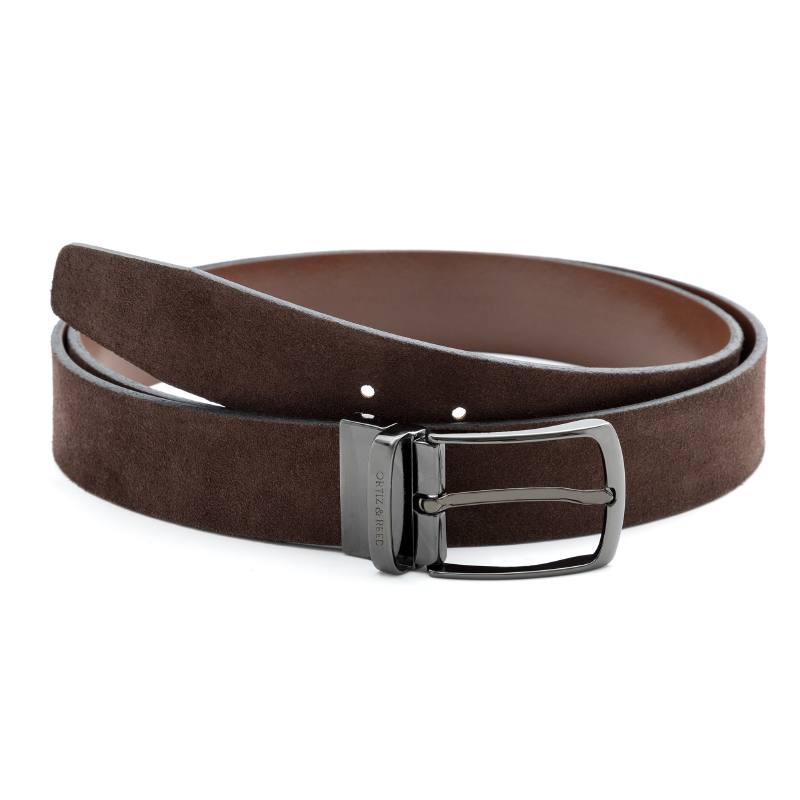 brown suede belt B-SELLIVER-MARRON