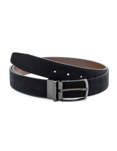 black suede belt B-SELLIVER-NEGRO