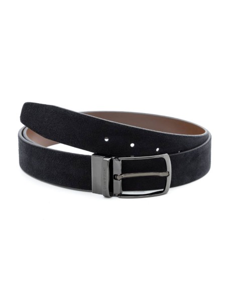 black suede belt B-SELLIVER-NEGRO