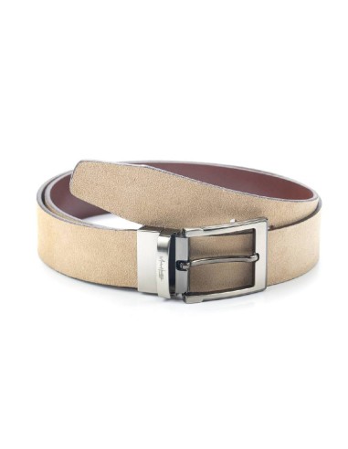 Ceinture suède beige B-SINGLE-TOPO