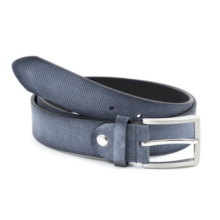 Ceinture suède bleu B-SORTMEN-JEANS