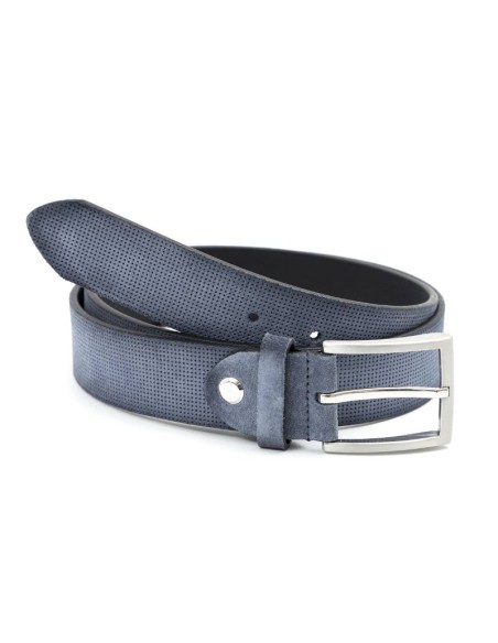 Ceinture suède bleu B-SORTOR-JEANS