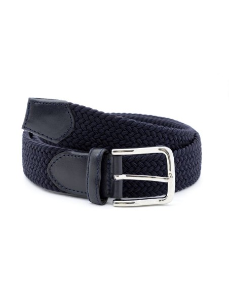 blue elastic belt B-TRAMEN-NAVY