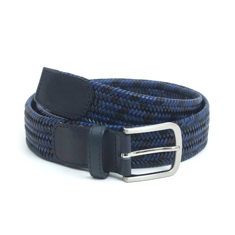 blue braided belt B-TRANKE-AZUL